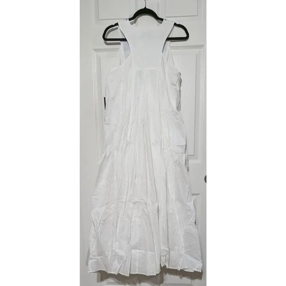 Tuckernuck White Cyprus Maxi Dress Large Floral Embroidered NWT Summer Vacation - Picture 6 of 10